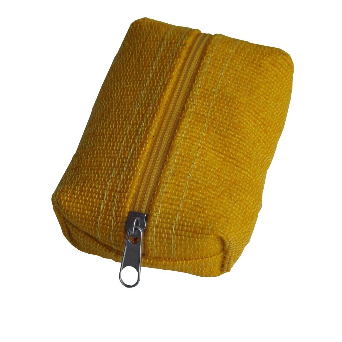 2266 Yellow Green Breeze Imports Handmade Abaca Pillow-Style Coin Purse 2